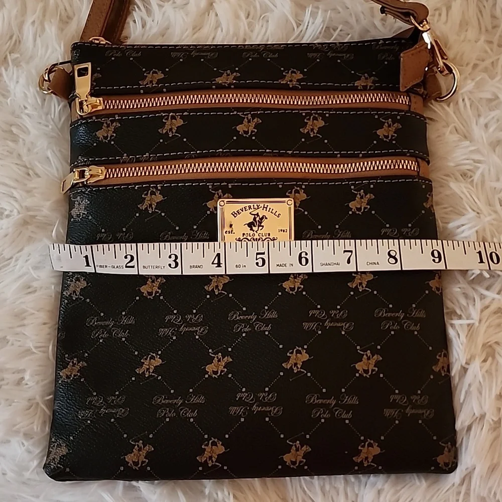 Beverly Hills Polo Club Brown and Black Crossbody Bag
